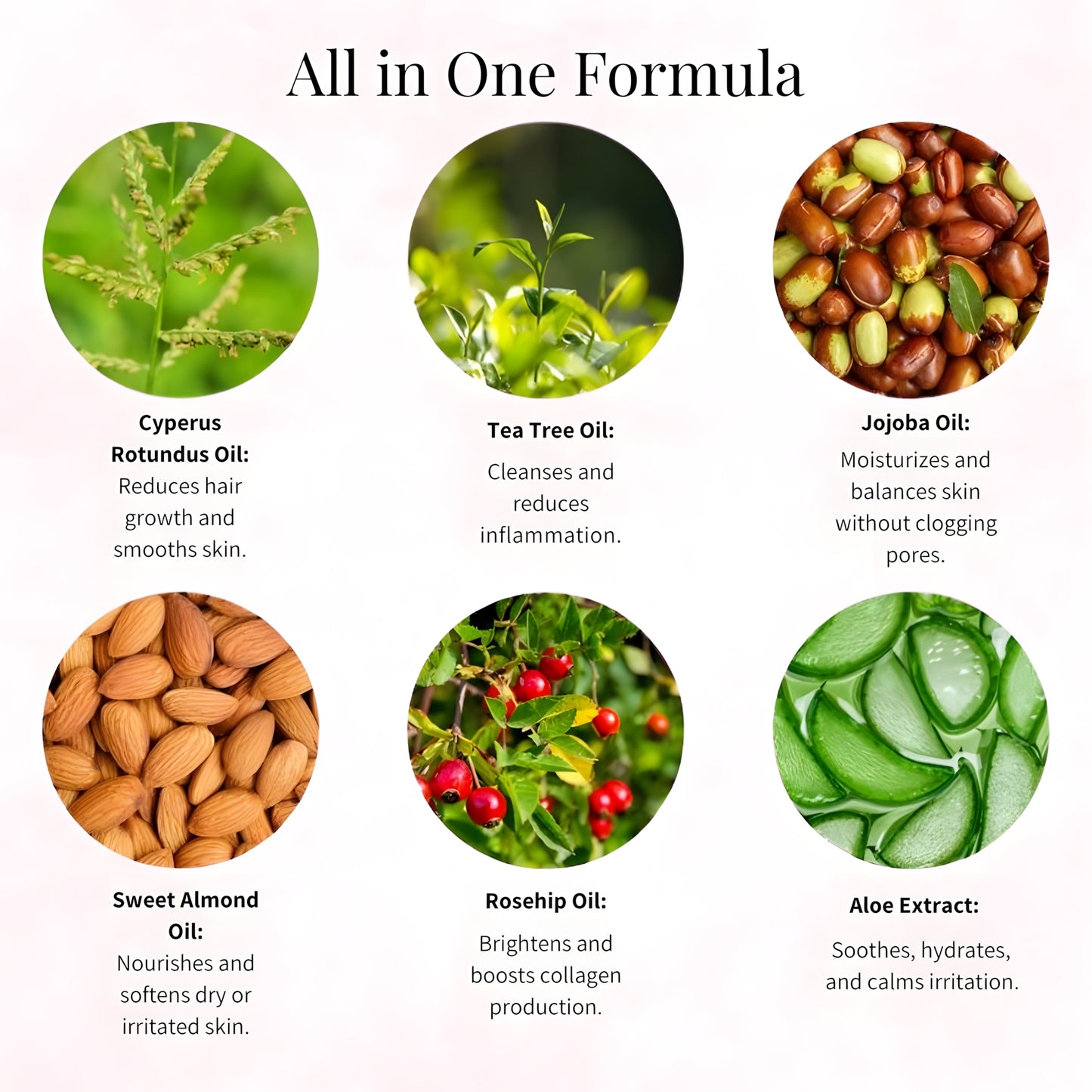 Cyperus Rotundus Oil for Hair Removal